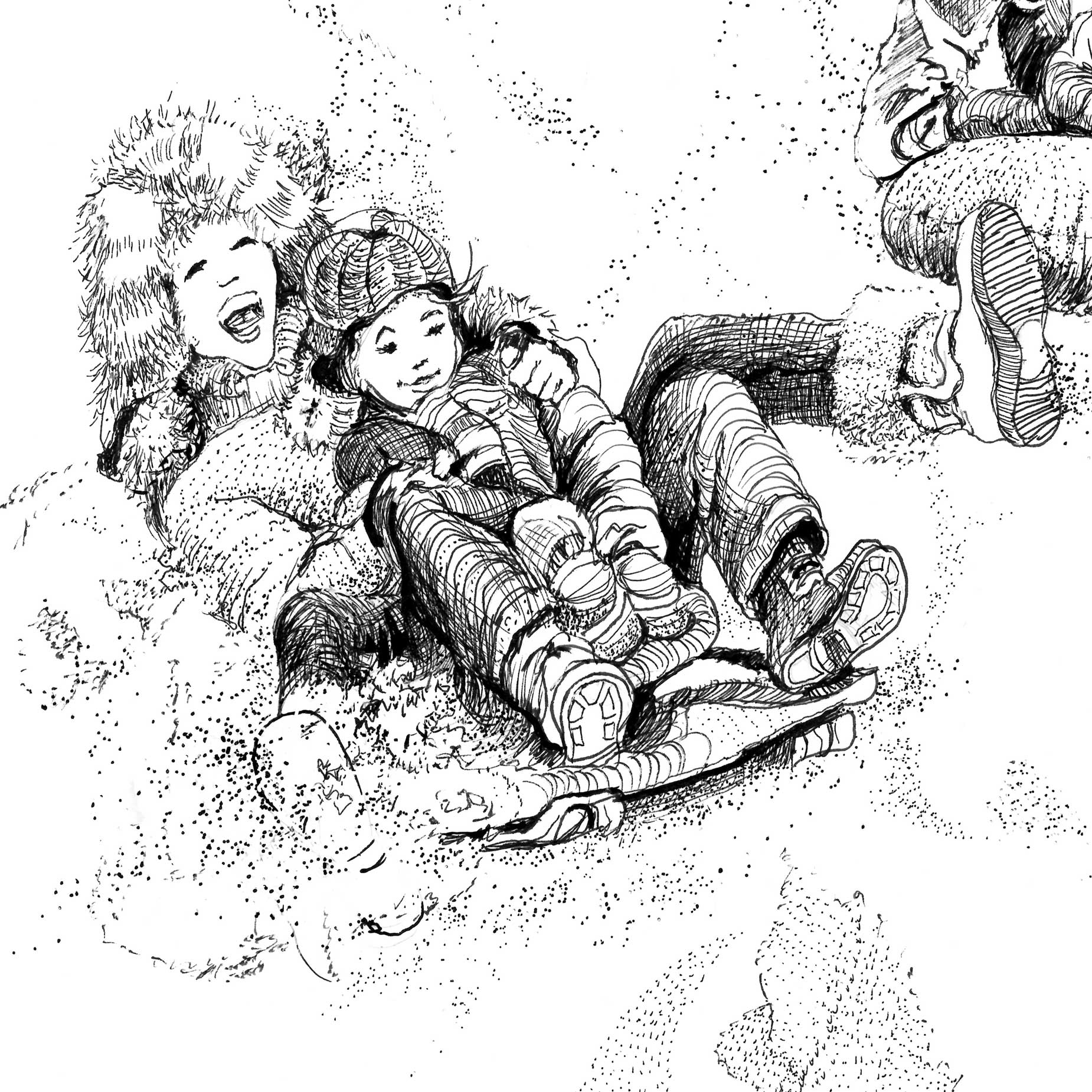 Pencil sketch of children playing cards James Colter : r/ImaginaryChild
